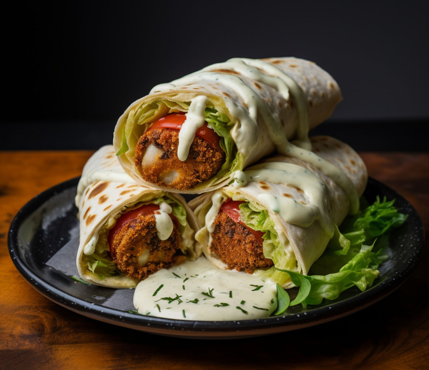 Sweet Potato Falafel Wrap from Shabeer's Peri Peri